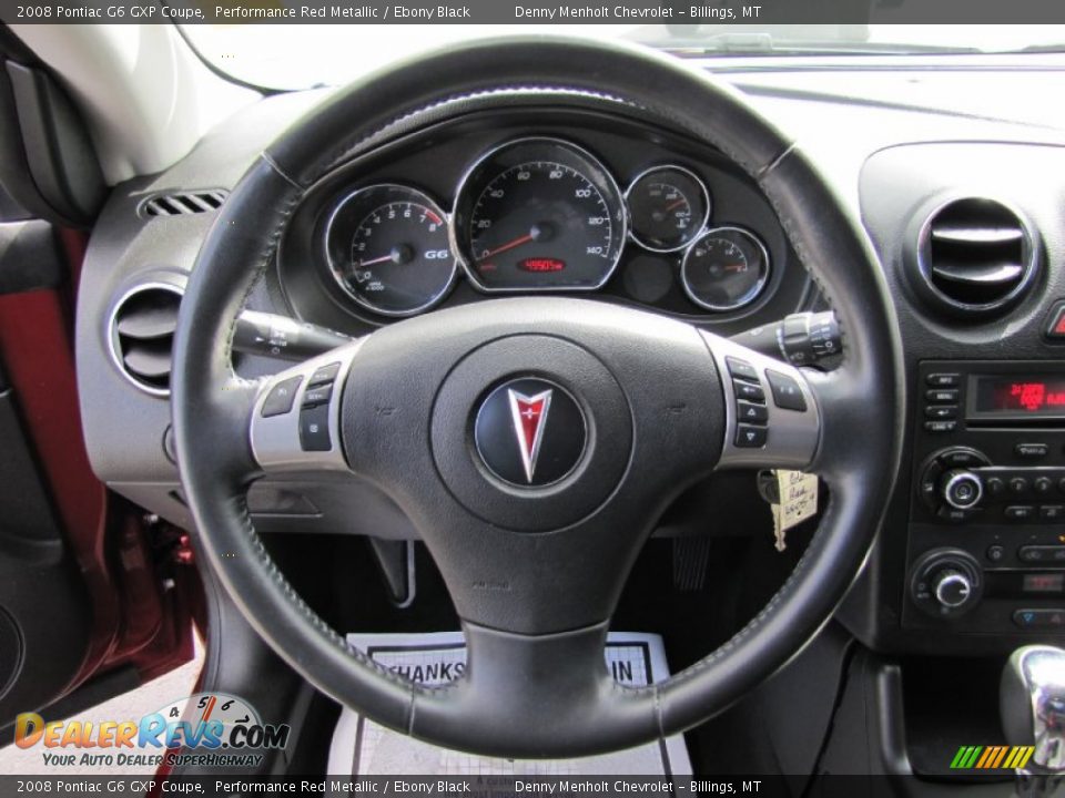 2008 Pontiac G6 GXP Coupe Performance Red Metallic / Ebony Black Photo #9