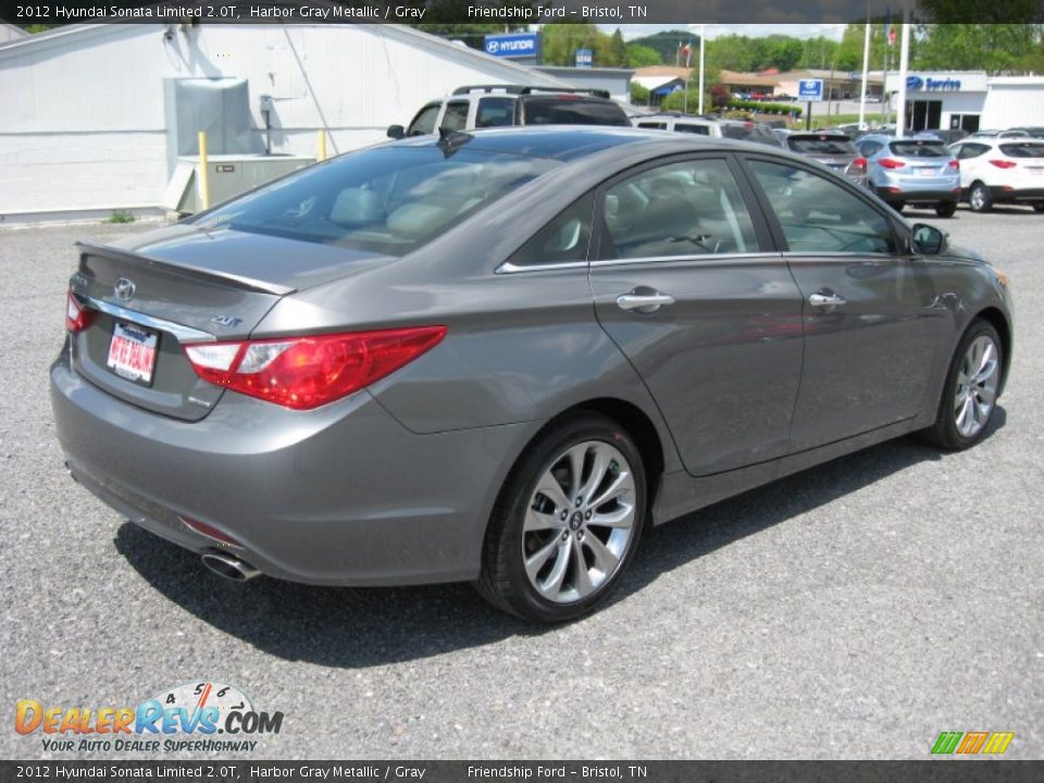 2012 Hyundai Sonata Limited 2.0T Harbor Gray Metallic / Gray Photo #7