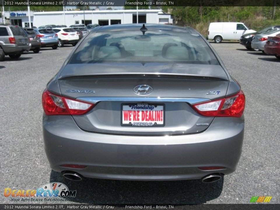2012 Hyundai Sonata Limited 2.0T Harbor Gray Metallic / Gray Photo #8