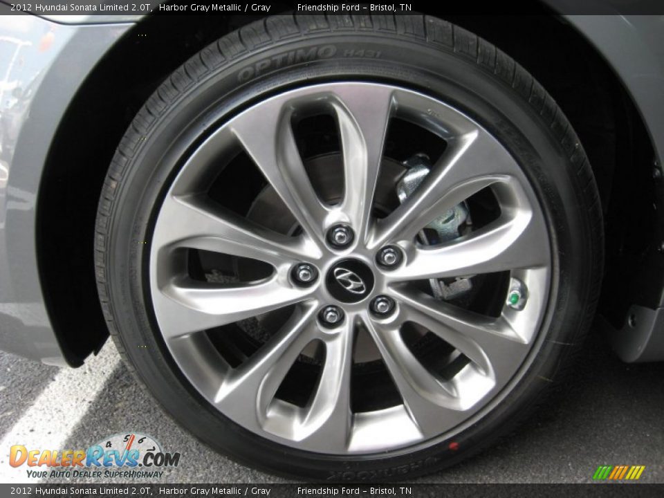 2012 Hyundai Sonata Limited 2.0T Harbor Gray Metallic / Gray Photo #11