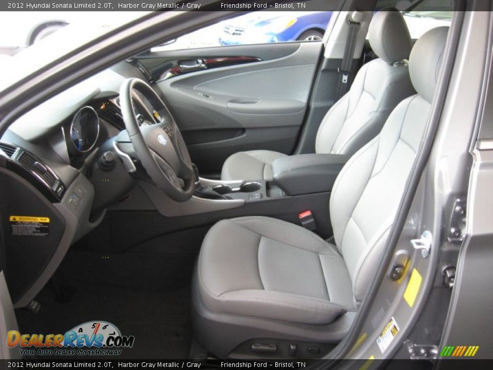 2012 Hyundai Sonata Limited 2.0T Harbor Gray Metallic / Gray Photo #13