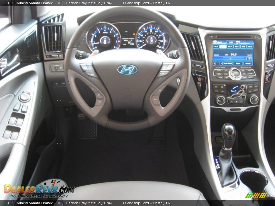 2012 Hyundai Sonata Limited 2.0T Harbor Gray Metallic / Gray Photo #22