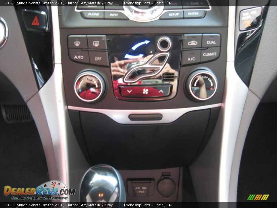 2012 Hyundai Sonata Limited 2.0T Harbor Gray Metallic / Gray Photo #25