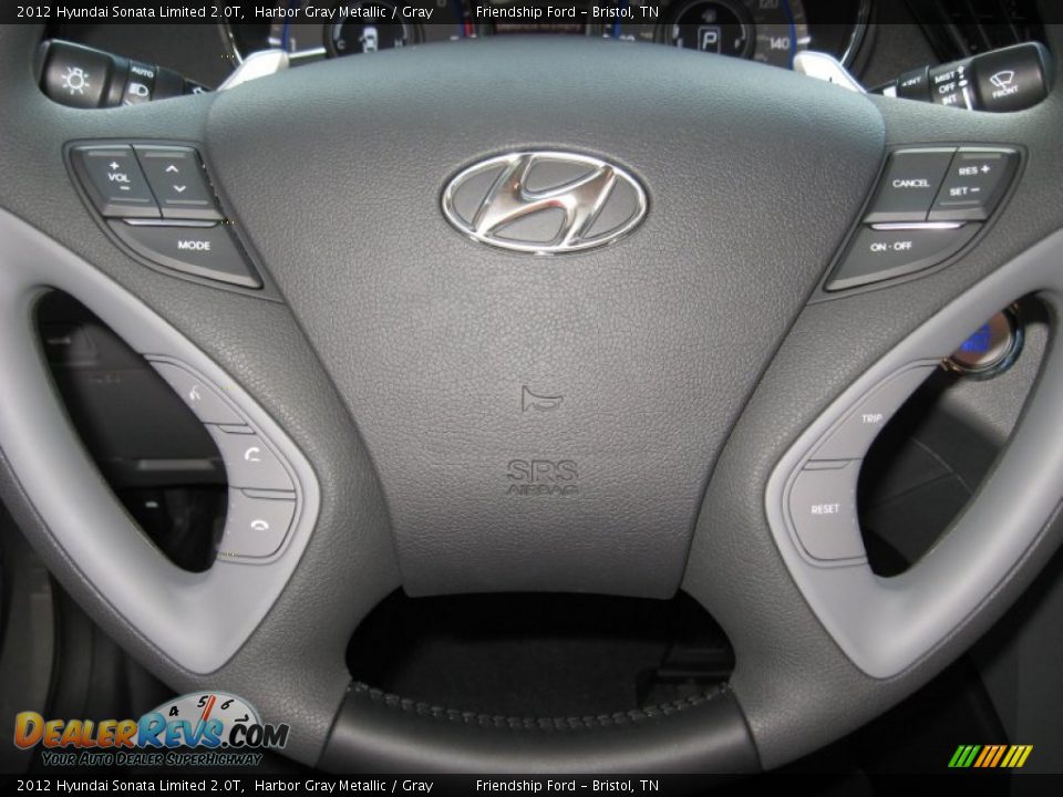 2012 Hyundai Sonata Limited 2.0T Harbor Gray Metallic / Gray Photo #26