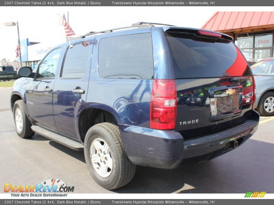 2007 Chevrolet Tahoe LS 4x4 Dark Blue Metallic / Ebony Photo #6