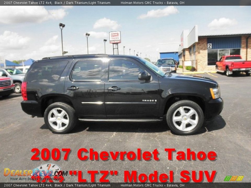 2007 Chevrolet Tahoe LTZ 4x4 Black / Dark Titanium/Light Titanium Photo #1