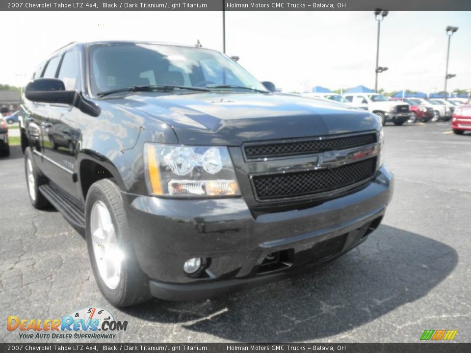 2007 Chevrolet Tahoe LTZ 4x4 Black / Dark Titanium/Light Titanium Photo #2