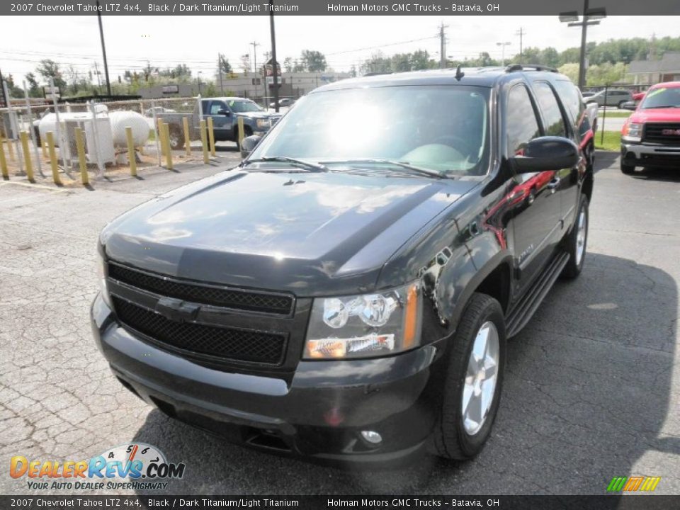 2007 Chevrolet Tahoe LTZ 4x4 Black / Dark Titanium/Light Titanium Photo #3