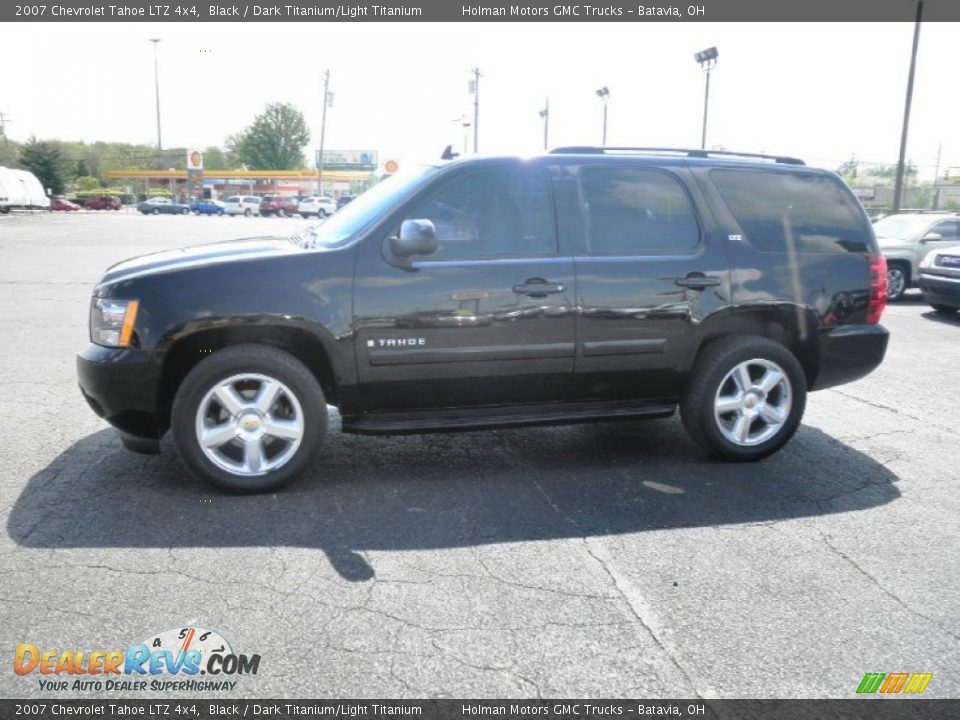 2007 Chevrolet Tahoe LTZ 4x4 Black / Dark Titanium/Light Titanium Photo #4
