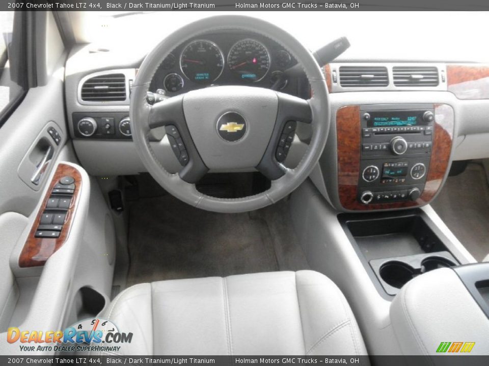 2007 Chevrolet Tahoe LTZ 4x4 Black / Dark Titanium/Light Titanium Photo #14