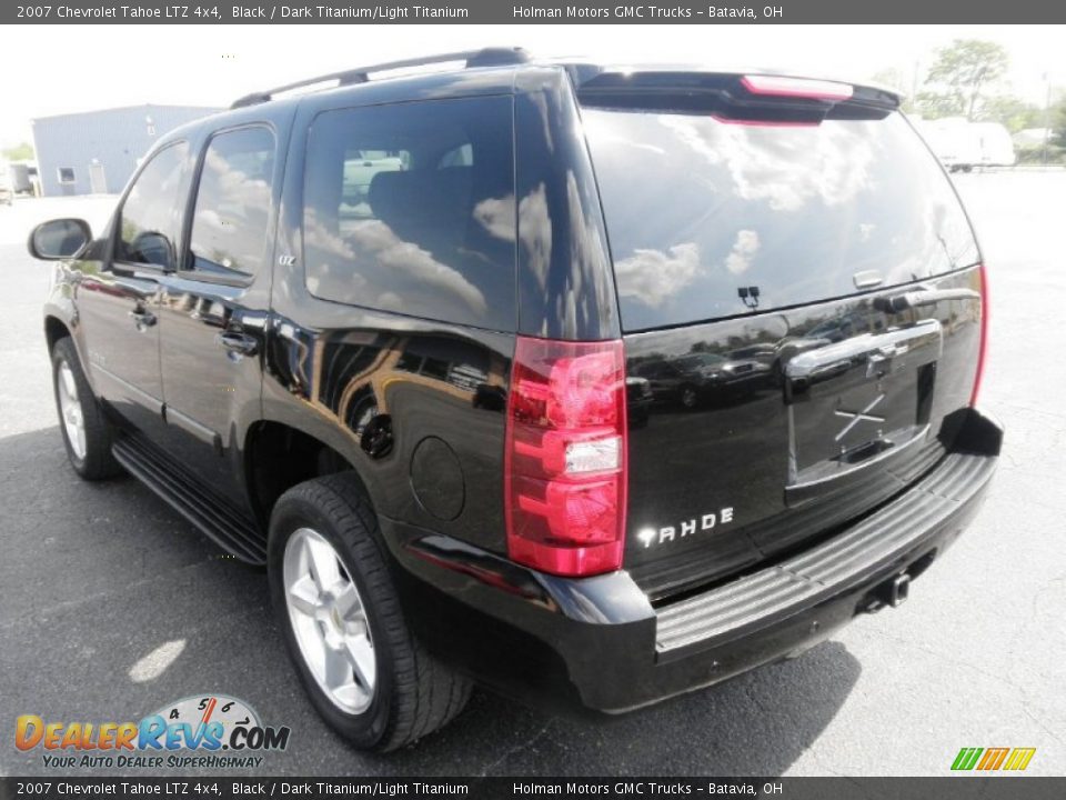 2007 Chevrolet Tahoe LTZ 4x4 Black / Dark Titanium/Light Titanium Photo #17