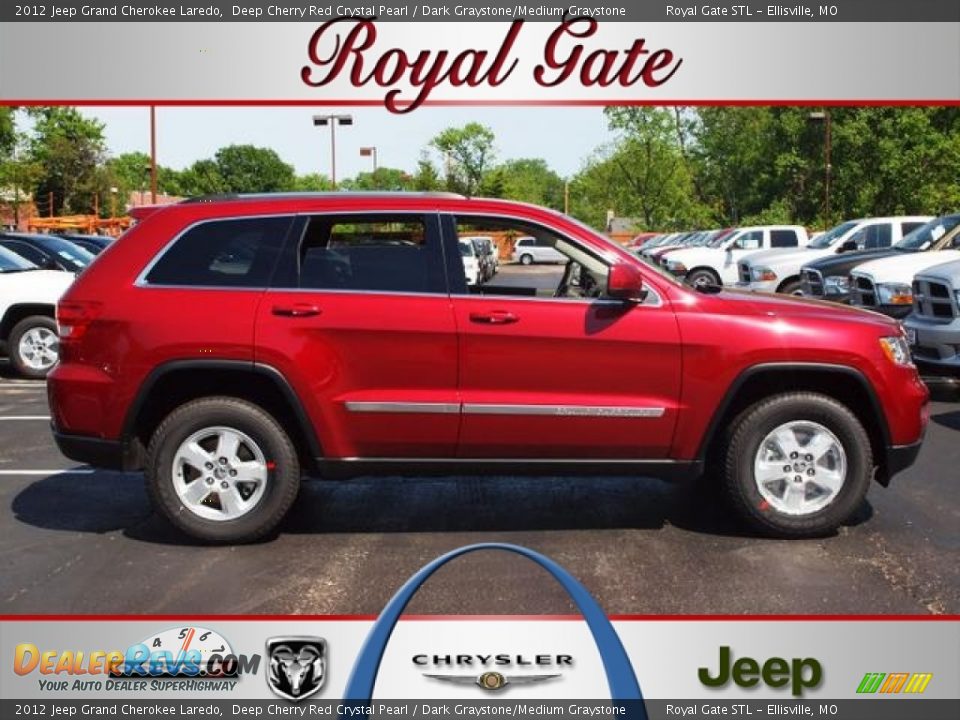 2012 Jeep Grand Cherokee Laredo Deep Cherry Red Crystal Pearl / Dark Graystone/Medium Graystone Photo #1