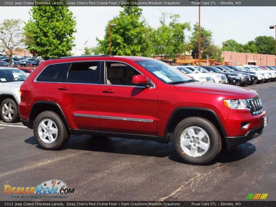 2012 Jeep Grand Cherokee Laredo Deep Cherry Red Crystal Pearl / Dark Graystone/Medium Graystone
