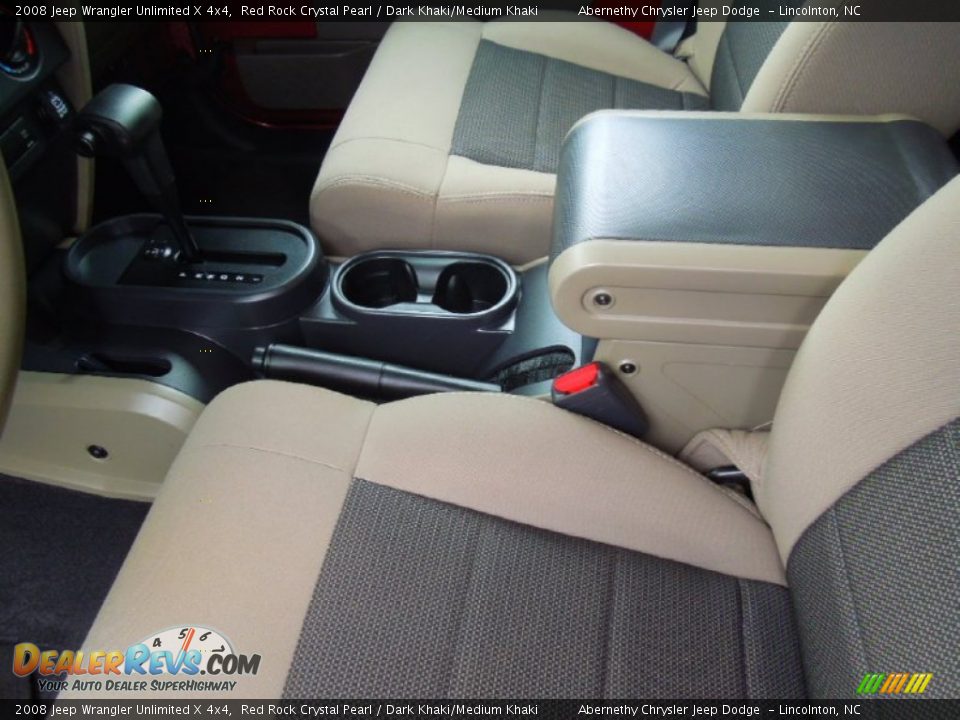 2008 Jeep Wrangler Unlimited X 4x4 Red Rock Crystal Pearl / Dark Khaki/Medium Khaki Photo #9