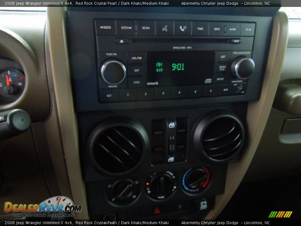 2008 Jeep Wrangler Unlimited X 4x4 Red Rock Crystal Pearl / Dark Khaki/Medium Khaki Photo #12