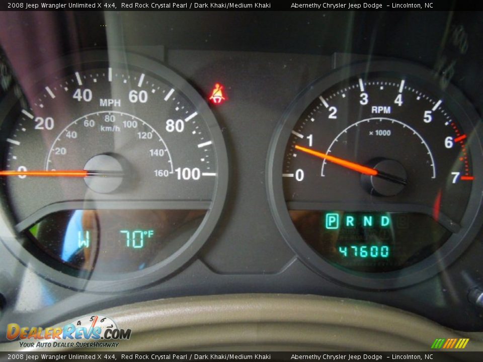 2008 Jeep Wrangler Unlimited X 4x4 Red Rock Crystal Pearl / Dark Khaki/Medium Khaki Photo #15