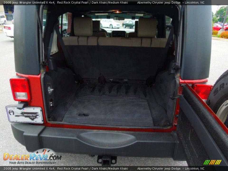 2008 Jeep Wrangler Unlimited X 4x4 Red Rock Crystal Pearl / Dark Khaki/Medium Khaki Photo #19