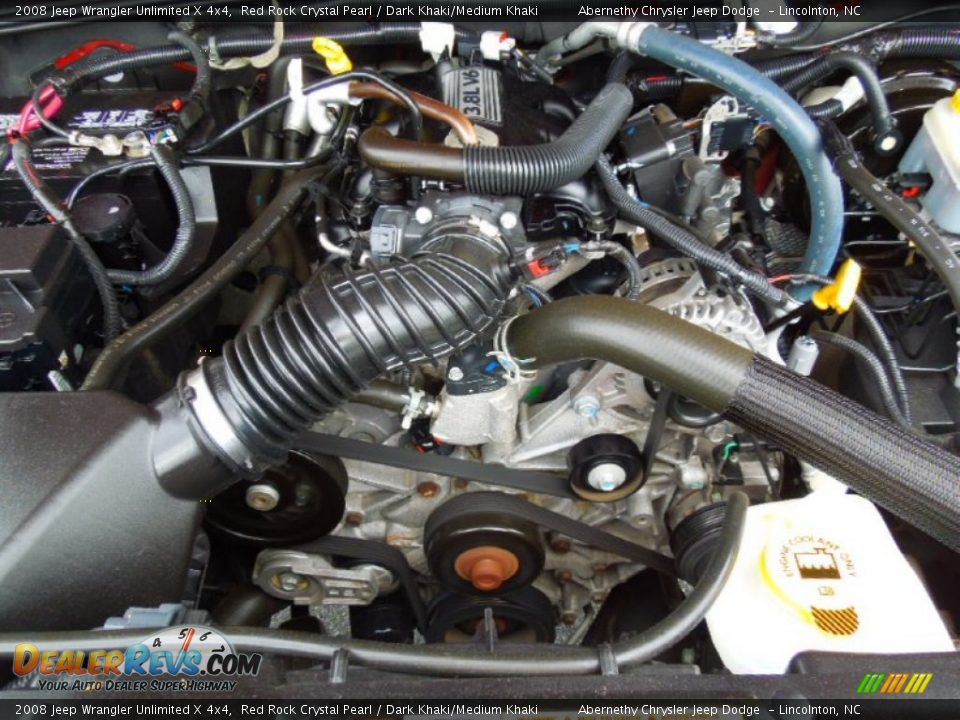 2008 Jeep Wrangler Unlimited X 4x4 Red Rock Crystal Pearl / Dark Khaki/Medium Khaki Photo #25