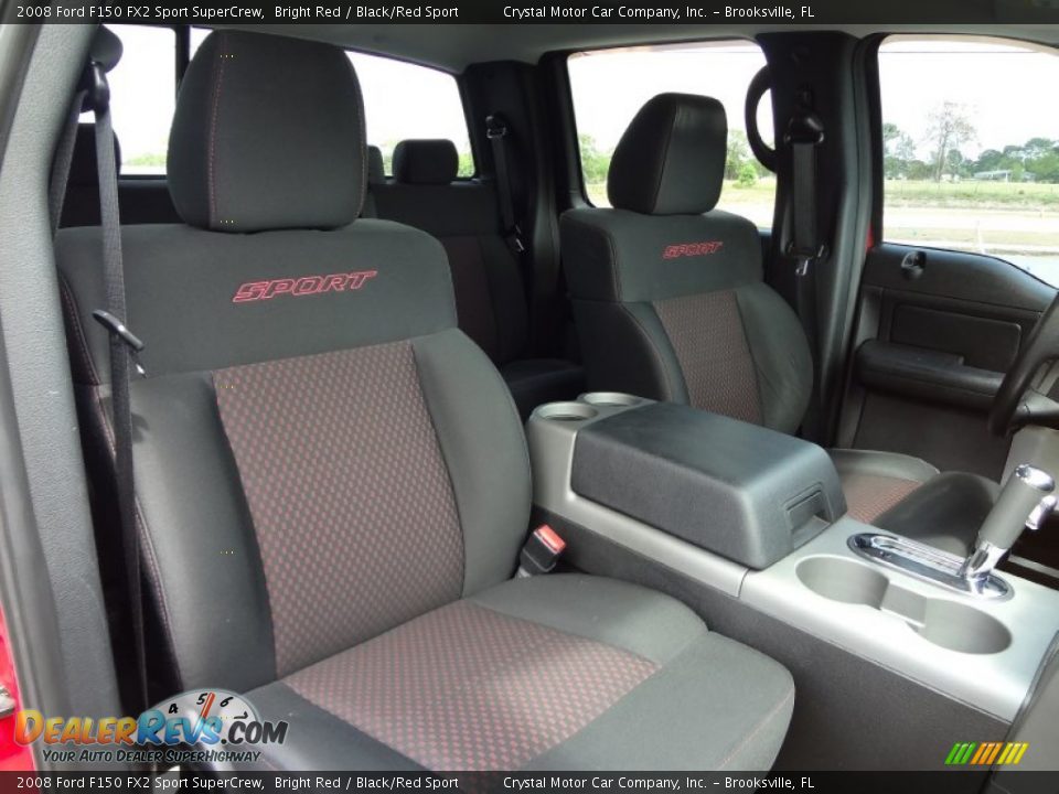 Black Red Sport Interior 2008 Ford F150 Fx2 Sport