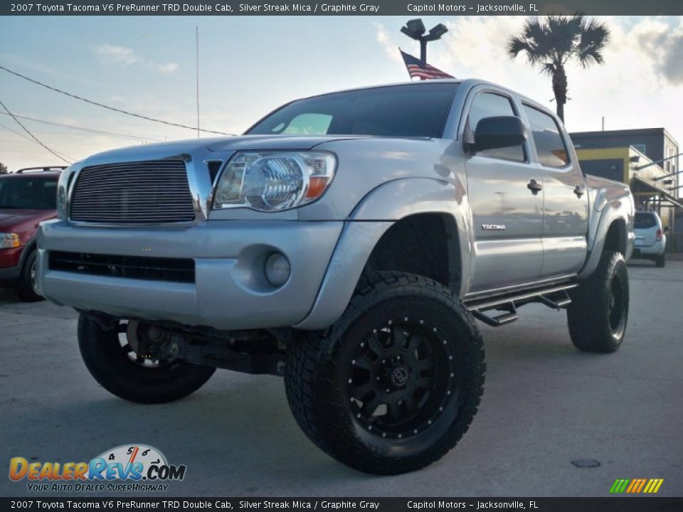 2007 Toyota Tacoma V6 PreRunner TRD Double Cab Silver Streak Mica / Graphite Gray Photo #1
