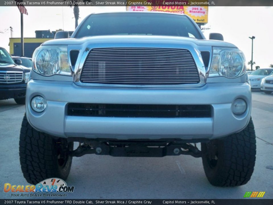 2007 Toyota Tacoma V6 PreRunner TRD Double Cab Silver Streak Mica / Graphite Gray Photo #3