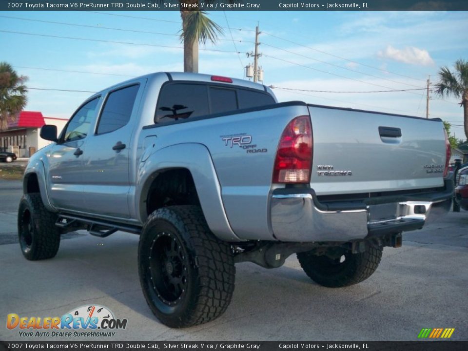 2007 Toyota Tacoma V6 PreRunner TRD Double Cab Silver Streak Mica / Graphite Gray Photo #4