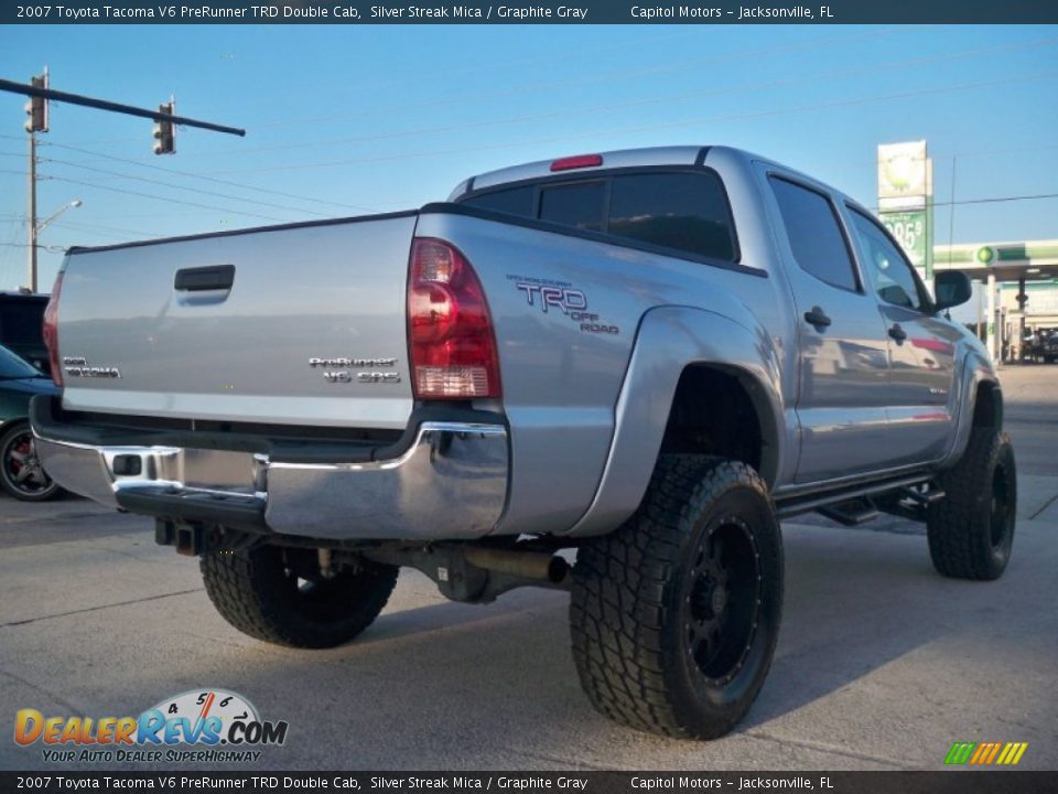 2007 Toyota Tacoma V6 PreRunner TRD Double Cab Silver Streak Mica / Graphite Gray Photo #5