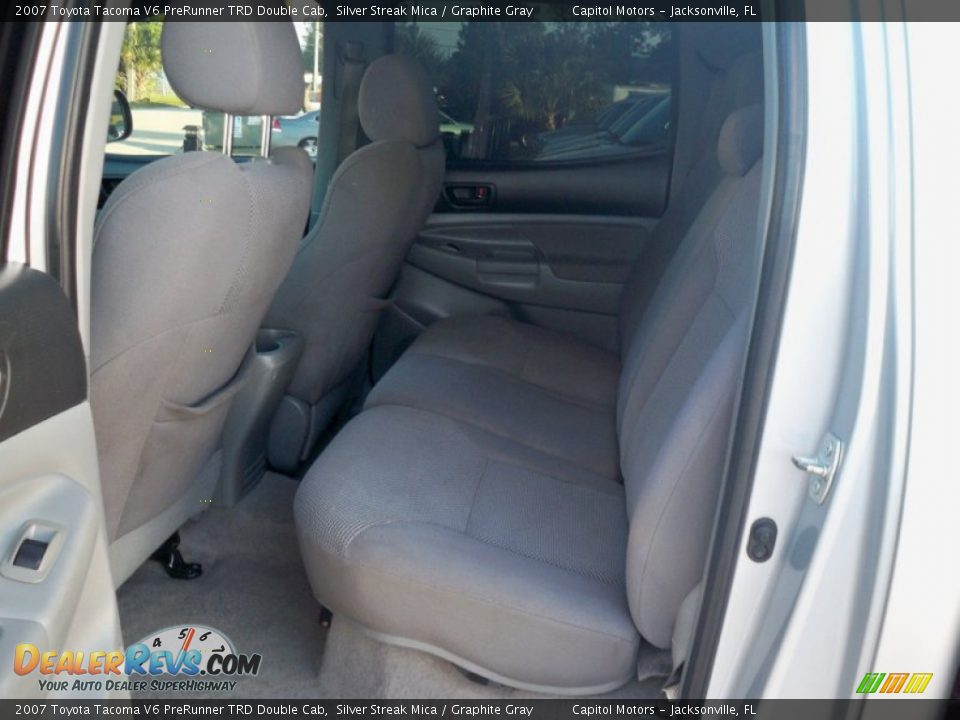 2007 Toyota Tacoma V6 PreRunner TRD Double Cab Silver Streak Mica / Graphite Gray Photo #7