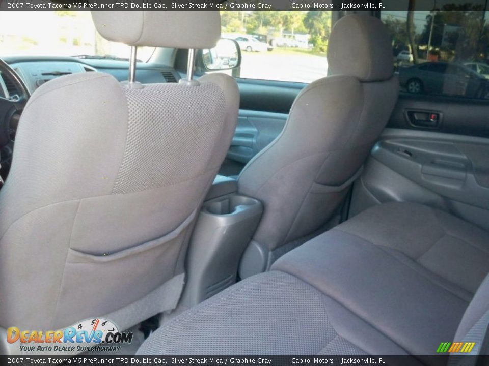 2007 Toyota Tacoma V6 PreRunner TRD Double Cab Silver Streak Mica / Graphite Gray Photo #9