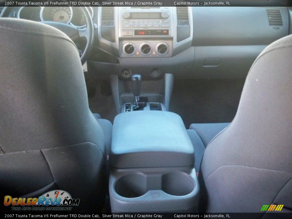 2007 Toyota Tacoma V6 PreRunner TRD Double Cab Silver Streak Mica / Graphite Gray Photo #11