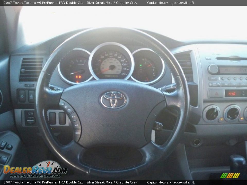 2007 Toyota Tacoma V6 PreRunner TRD Double Cab Silver Streak Mica / Graphite Gray Photo #13