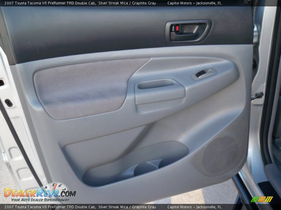 2007 Toyota Tacoma V6 PreRunner TRD Double Cab Silver Streak Mica / Graphite Gray Photo #14