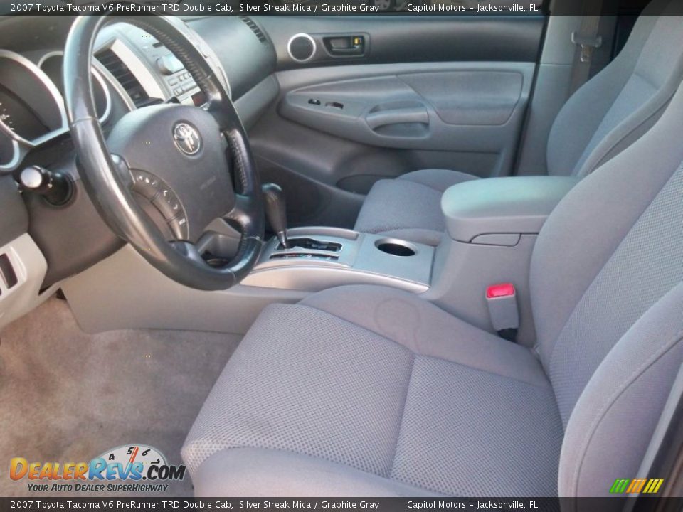 2007 Toyota Tacoma V6 PreRunner TRD Double Cab Silver Streak Mica / Graphite Gray Photo #15