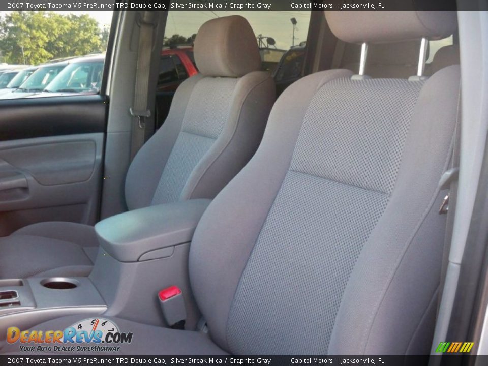 2007 Toyota Tacoma V6 PreRunner TRD Double Cab Silver Streak Mica / Graphite Gray Photo #16