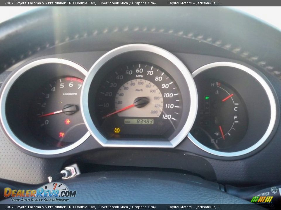 2007 Toyota Tacoma V6 PreRunner TRD Double Cab Silver Streak Mica / Graphite Gray Photo #19