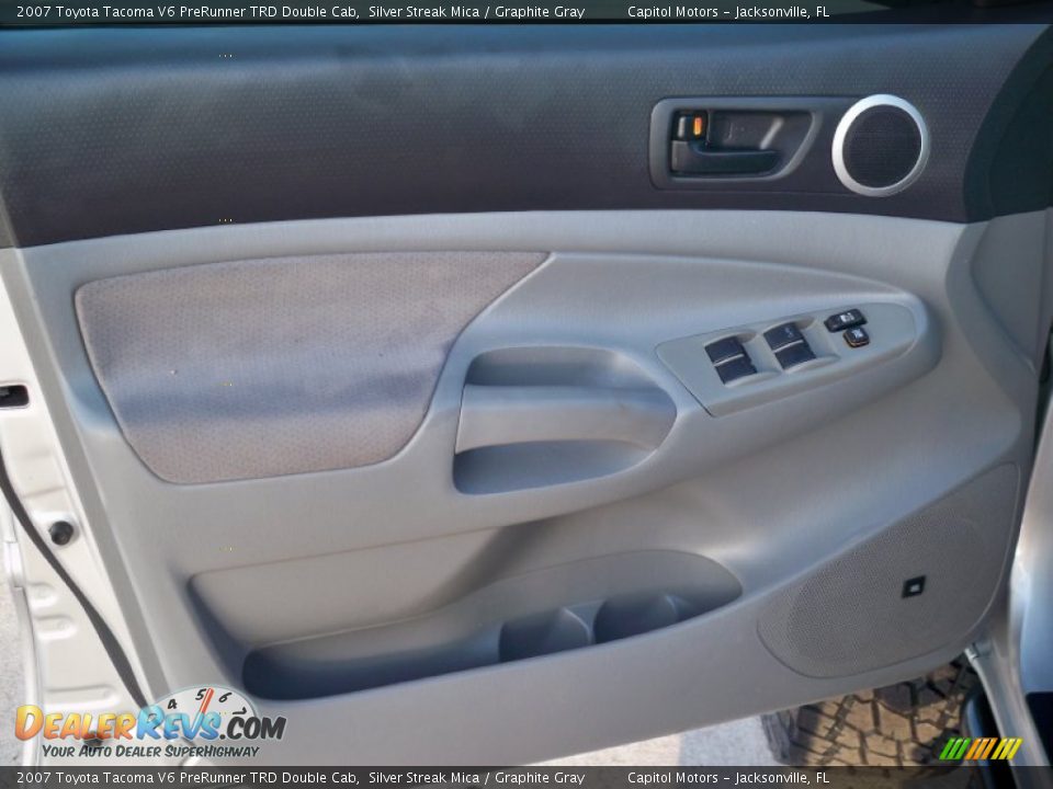 2007 Toyota Tacoma V6 PreRunner TRD Double Cab Silver Streak Mica / Graphite Gray Photo #21