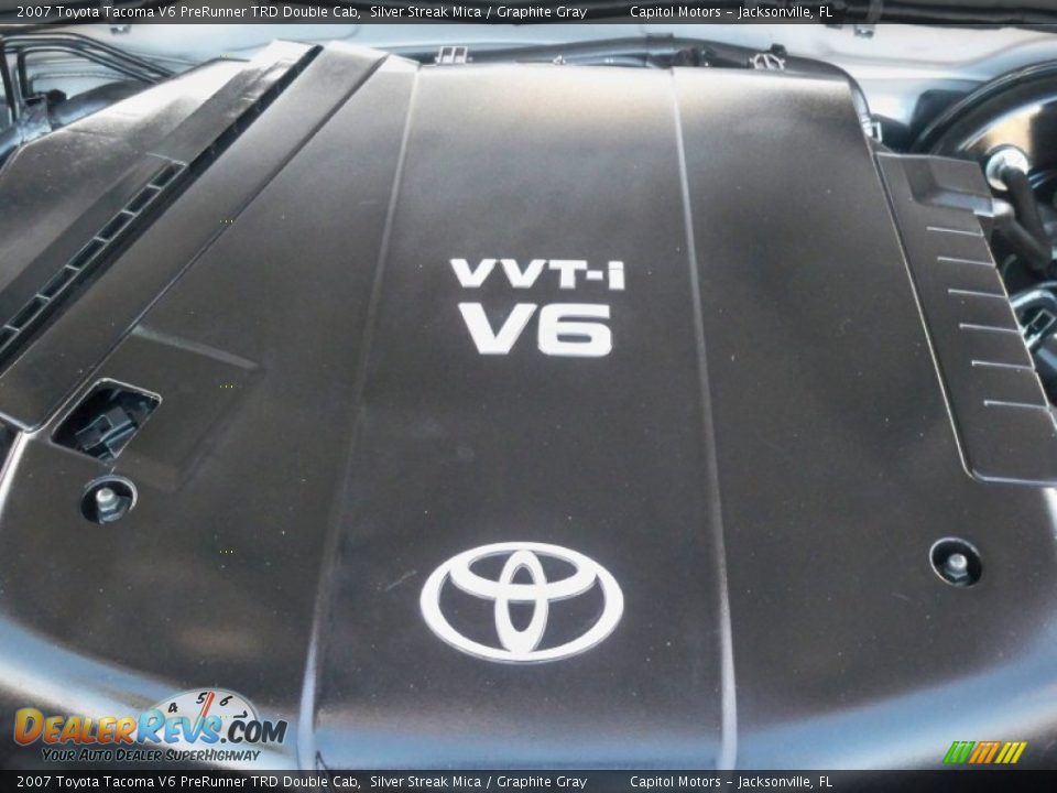 2007 Toyota Tacoma V6 PreRunner TRD Double Cab Silver Streak Mica / Graphite Gray Photo #24