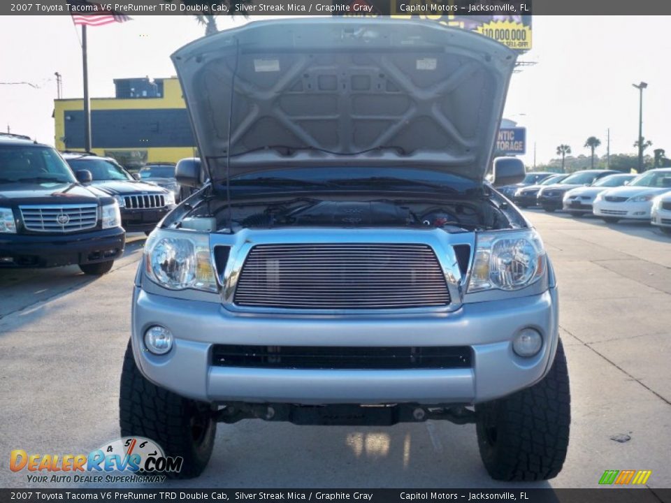 2007 Toyota Tacoma V6 PreRunner TRD Double Cab Silver Streak Mica / Graphite Gray Photo #26