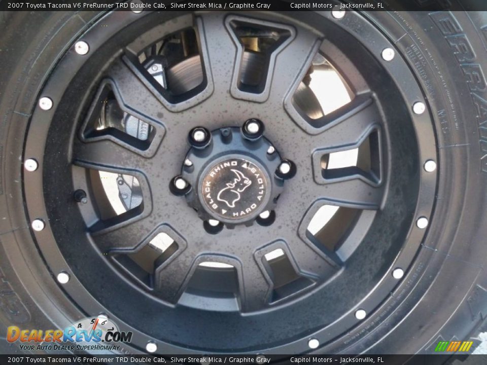2007 Toyota Tacoma V6 PreRunner TRD Double Cab Silver Streak Mica / Graphite Gray Photo #34