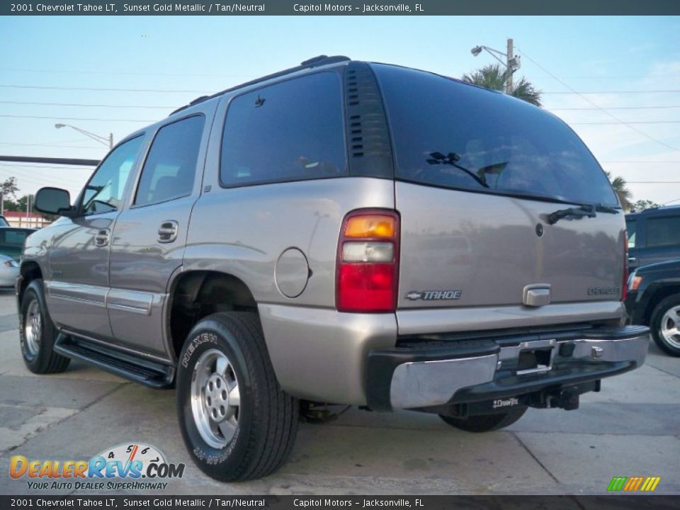2001 Chevrolet Tahoe LT Sunset Gold Metallic / Tan/Neutral Photo #4