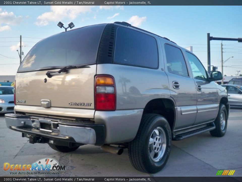 2001 Chevrolet Tahoe LT Sunset Gold Metallic / Tan/Neutral Photo #5