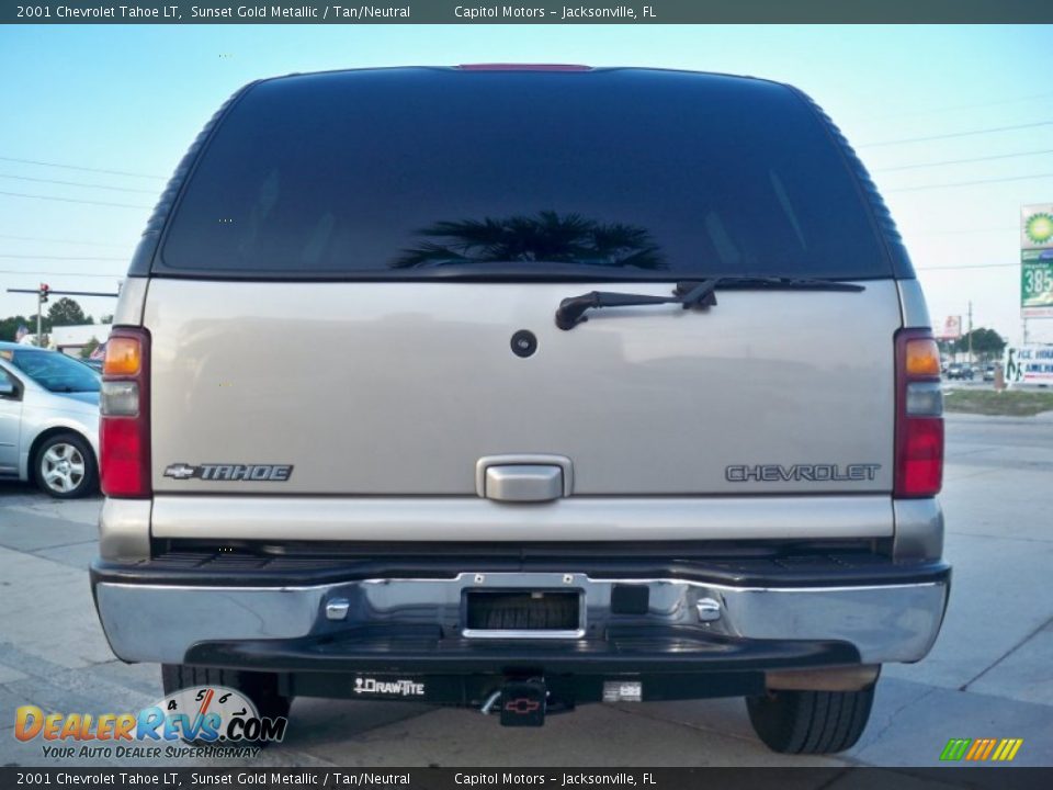 2001 Chevrolet Tahoe LT Sunset Gold Metallic / Tan/Neutral Photo #6