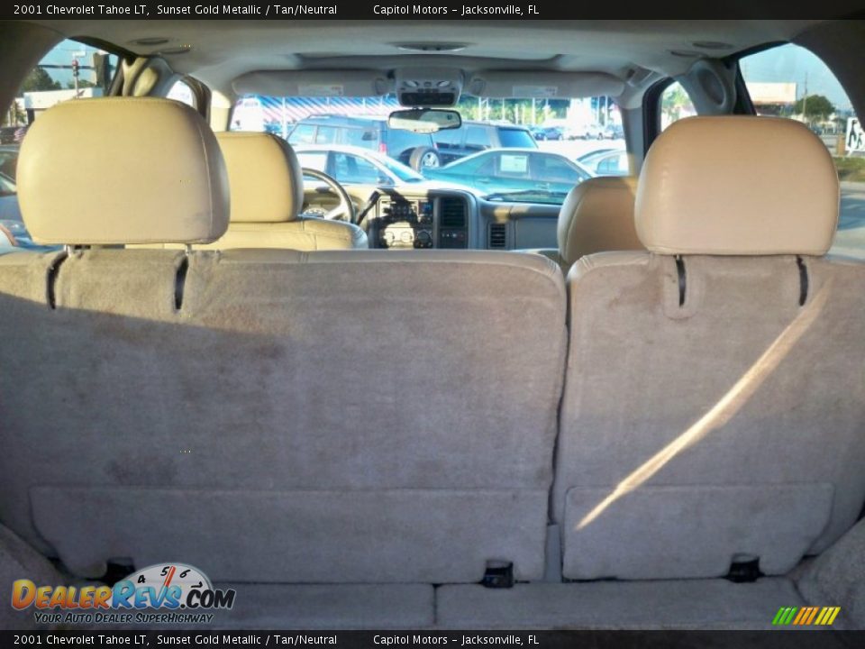 2001 Chevrolet Tahoe LT Sunset Gold Metallic / Tan/Neutral Photo #22