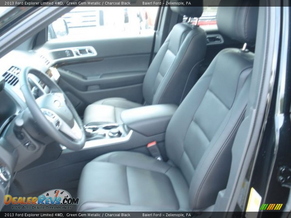 2013 Ford Explorer Limited 4WD Green Gem Metallic / Charcoal Black Photo #11