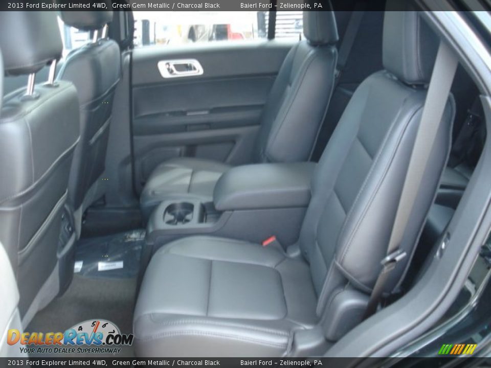 2013 Ford Explorer Limited 4WD Green Gem Metallic / Charcoal Black Photo #13