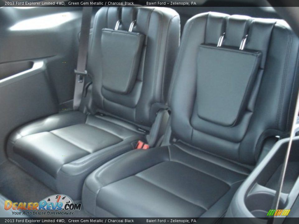 2013 Ford Explorer Limited 4WD Green Gem Metallic / Charcoal Black Photo #14