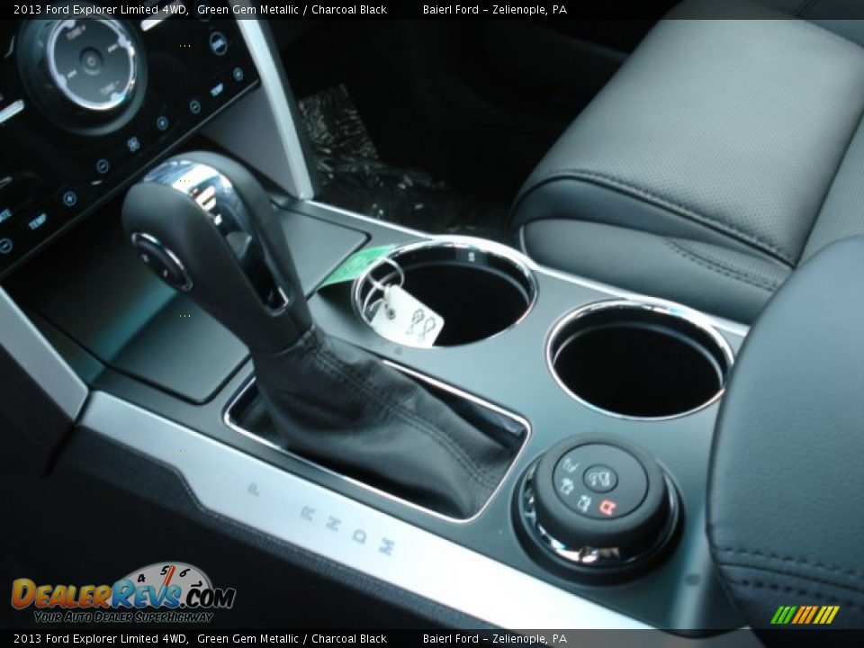 2013 Ford Explorer Limited 4WD Green Gem Metallic / Charcoal Black Photo #17