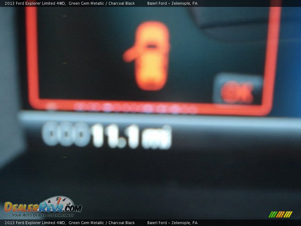 2013 Ford Explorer Limited 4WD Green Gem Metallic / Charcoal Black Photo #19