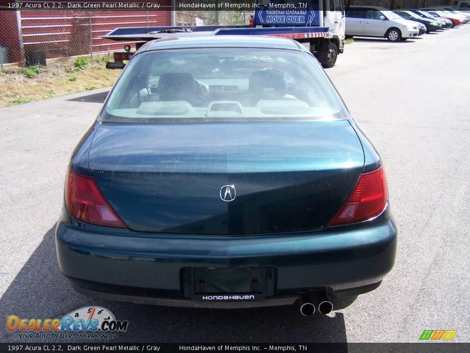 1997 Acura CL 2.2 Dark Green Pearl Metallic / Gray Photo #2
