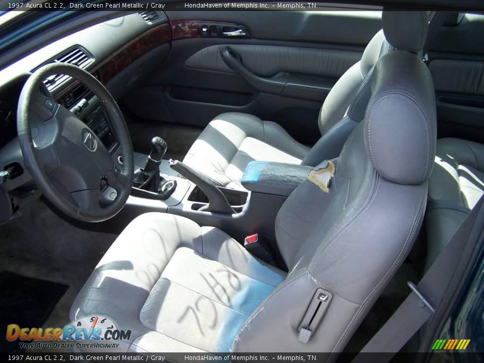 1997 Acura CL 2.2 Dark Green Pearl Metallic / Gray Photo #3